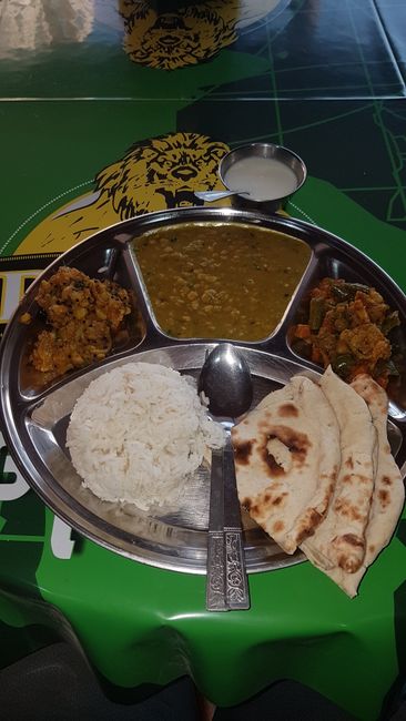 Indian dinner.