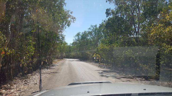 The way to the Kakadu National Park. 