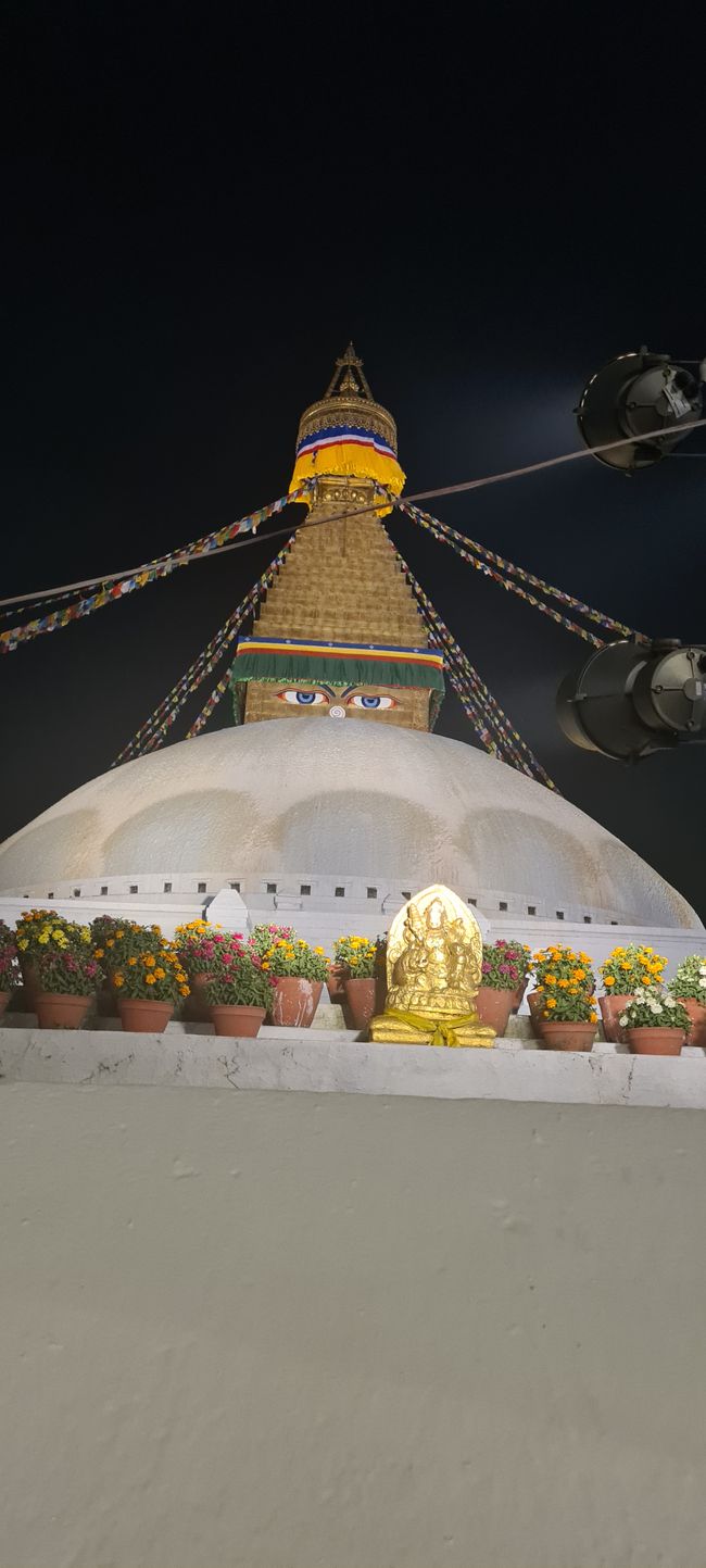 Der große Stupa in Boudha, Kathmandu