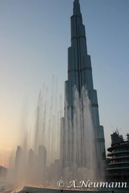 Dubai Lake and Burj Khalifa