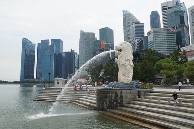 Angekommen in Singapur - die Löwenstadt