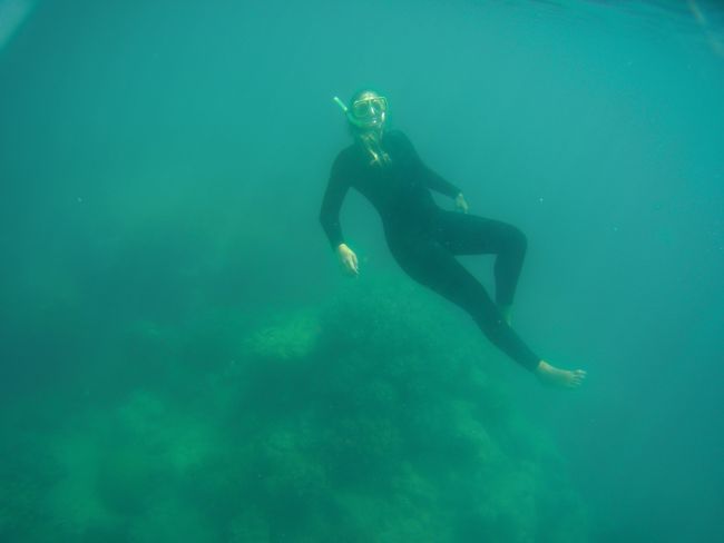 Jana underwater. 