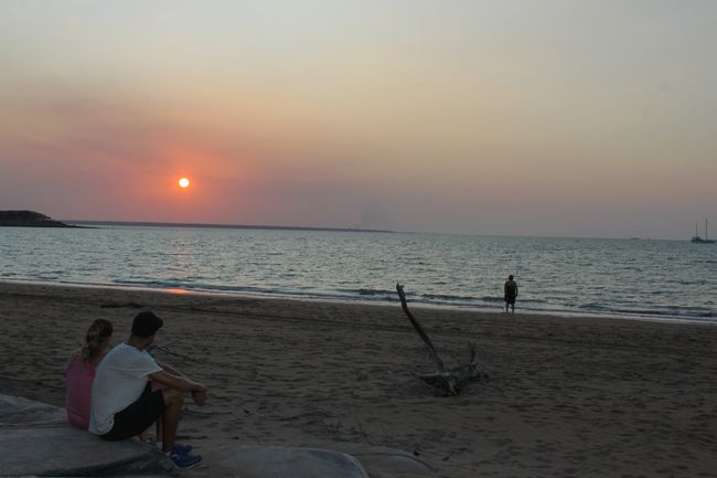 Sunset am Mindil Beach in Darwin