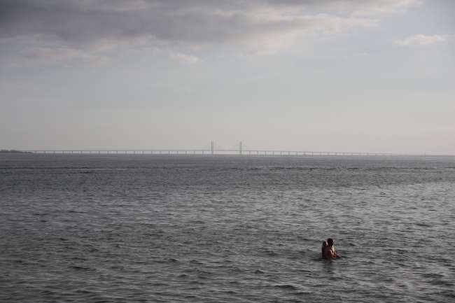 Die Öresundbrücke, der Weg nach Schweden