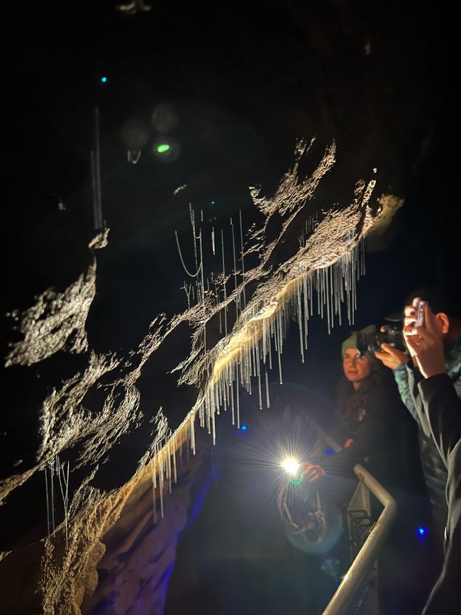 Waitomo - Ruakuri Cave - Glowworm Threads