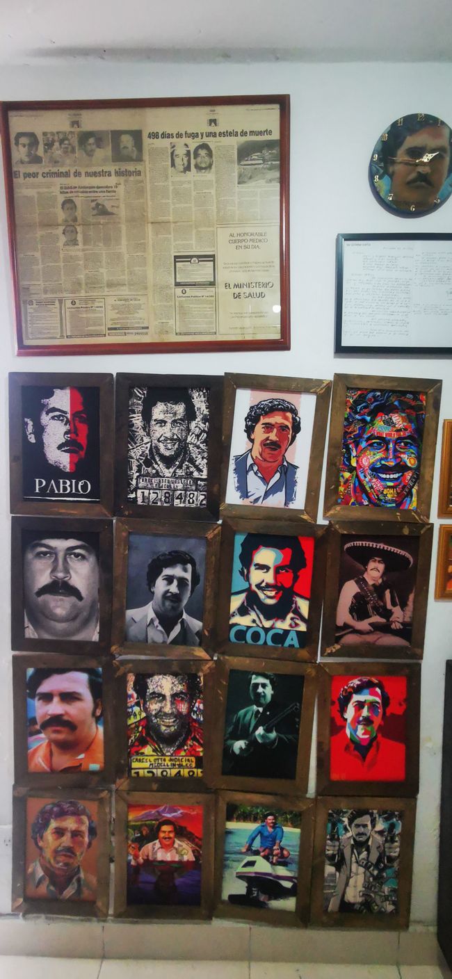 Escobar in verschiedenen Bildern