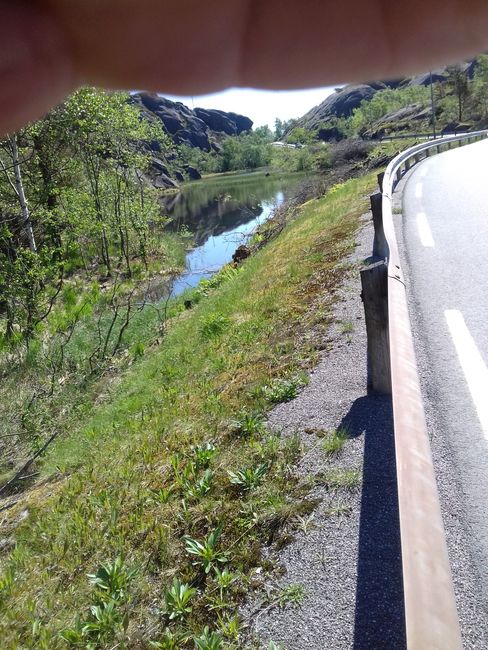 Norway - you have to drive over many bridges...