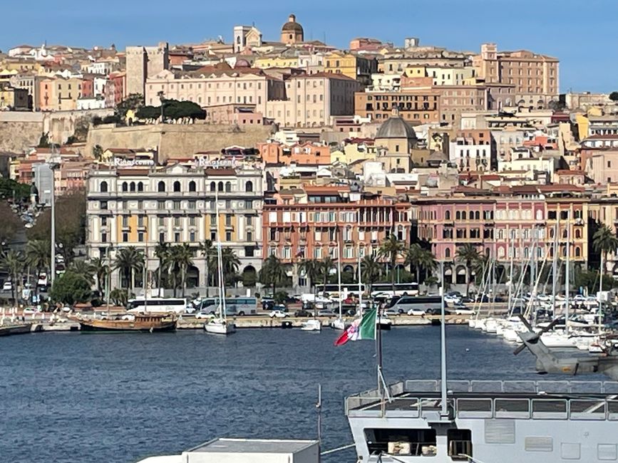 Letzter Blick auf Cagliari