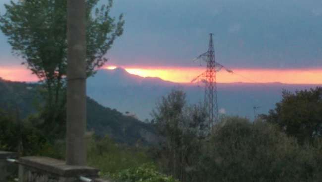 Sunset over Sorrento