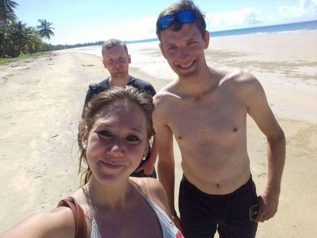 Strand mit Elisa und Mitch