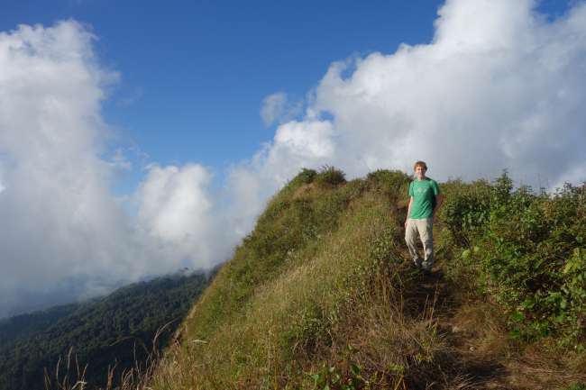 On the second highest mountain in Thailand
