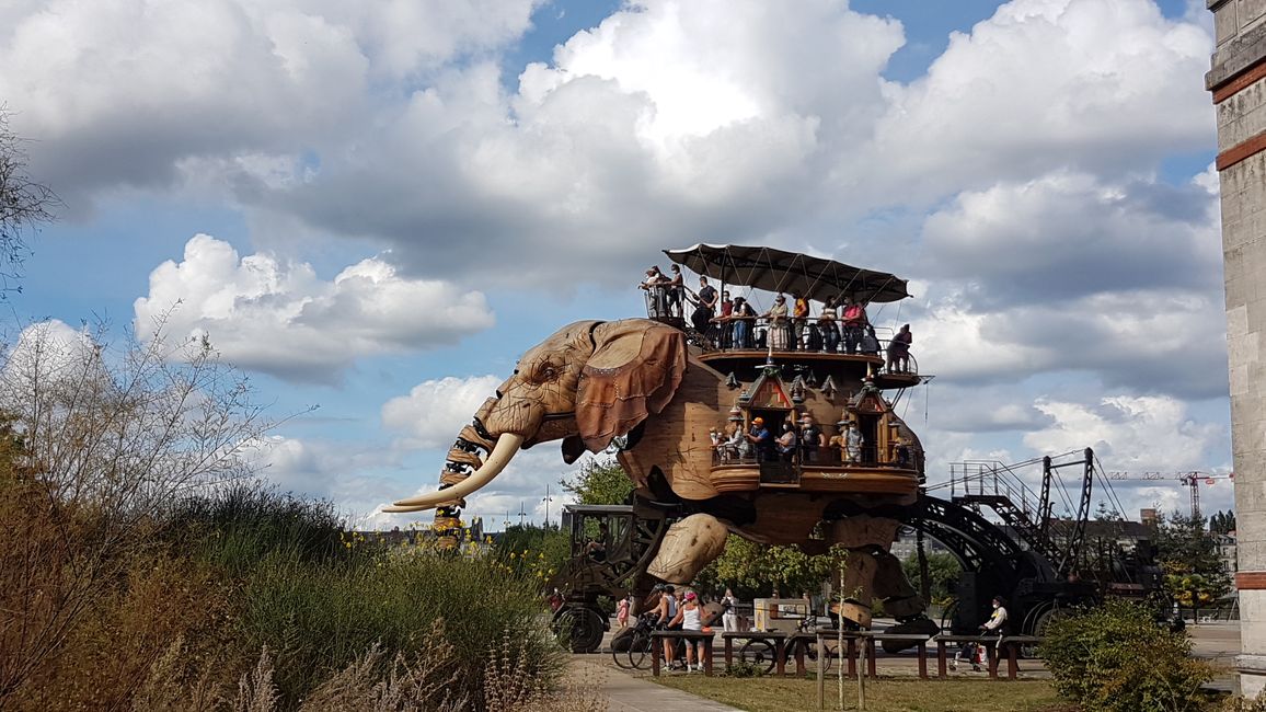 Mechanical elephant in Nantes