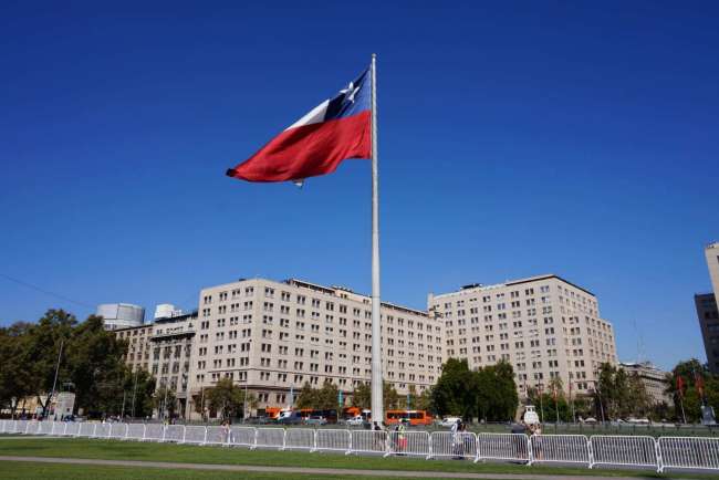 Größte Flagge Chiles