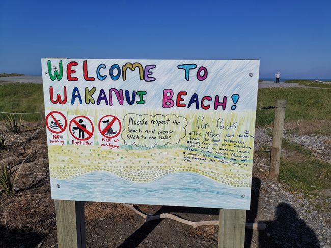 21.09.2019 Wakanui Beach und ein lächelnder Minihai