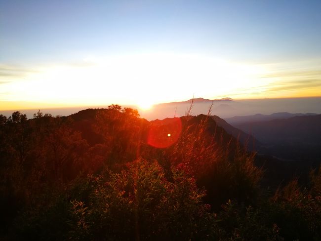 Sonnenaufgang über dem Mount Bromo