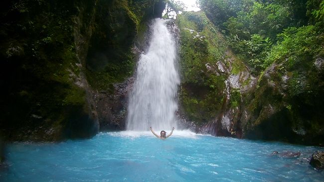 The Blue Light Waterfalls