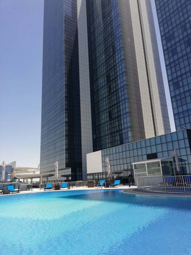 Pool and both hotels