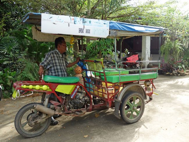 Tuktuk in Sukhothai (in anderen Städten haben sie ganz anders ausgesehen)