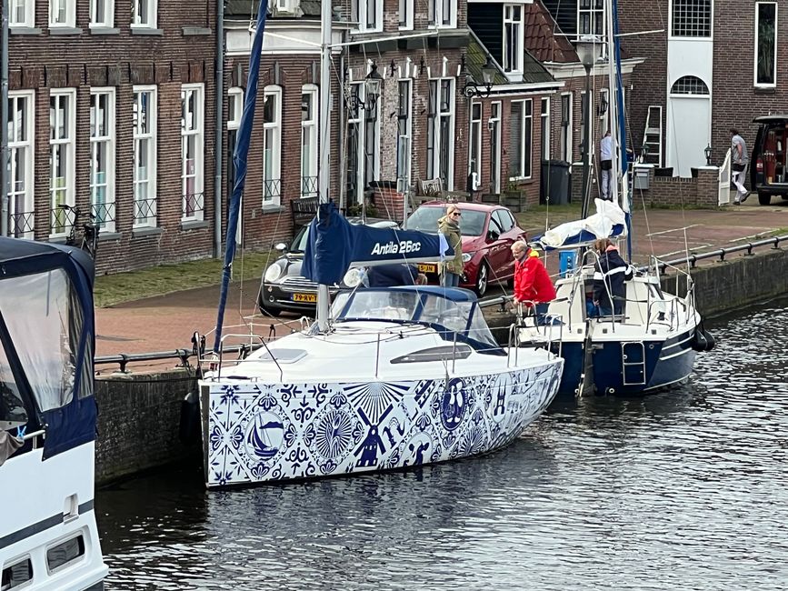 Delft blue also works on the boat 🤣😉😃