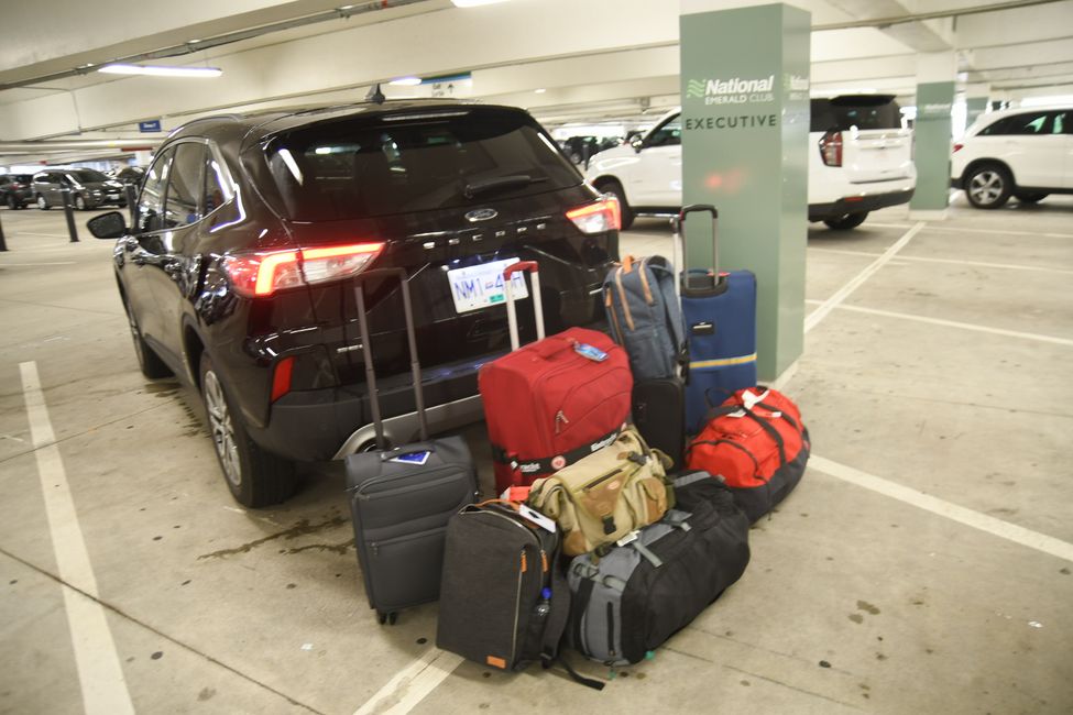 Our luggage and the rental car that it fits into :-)