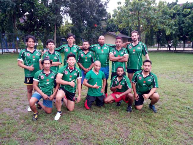 Jogja Chiefs nach dem Testspiel in Yogyakarta gegen UNI Rugby Jogja