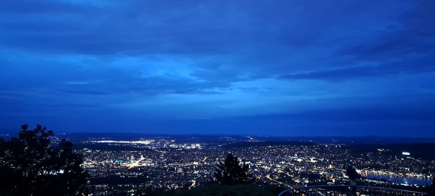 Zürich - Aussicht bei Nacht 