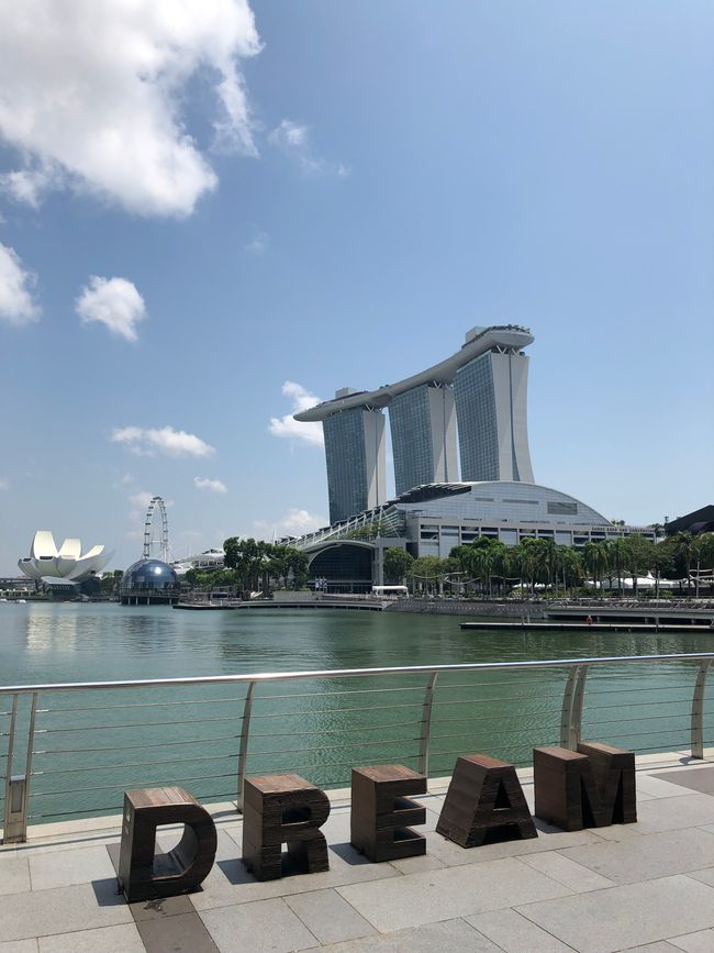 Tag 45 - Singapur - Marina Bay Sands - Gardens by the Bay (Supertree observatory, Skywalk (22m))