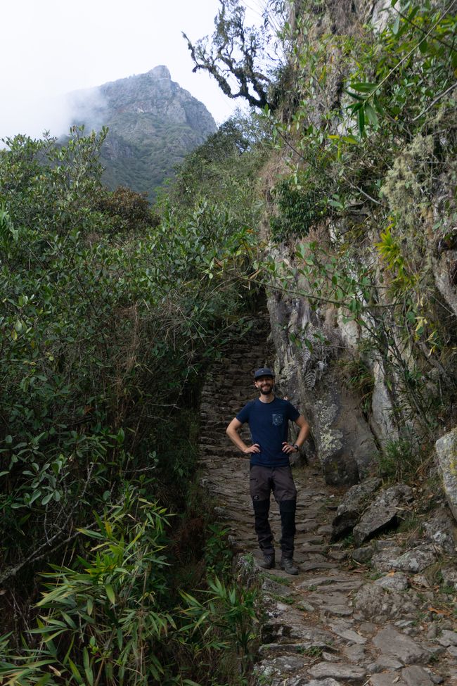 Der kurze Versuch auf den Machu Picchu Mountain zu wandern