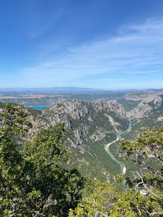 Verdon gorge from above