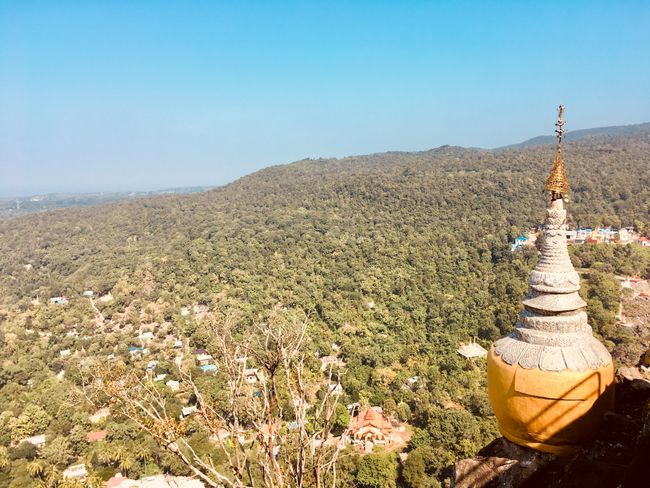 On top of Mount Popa, Bagan