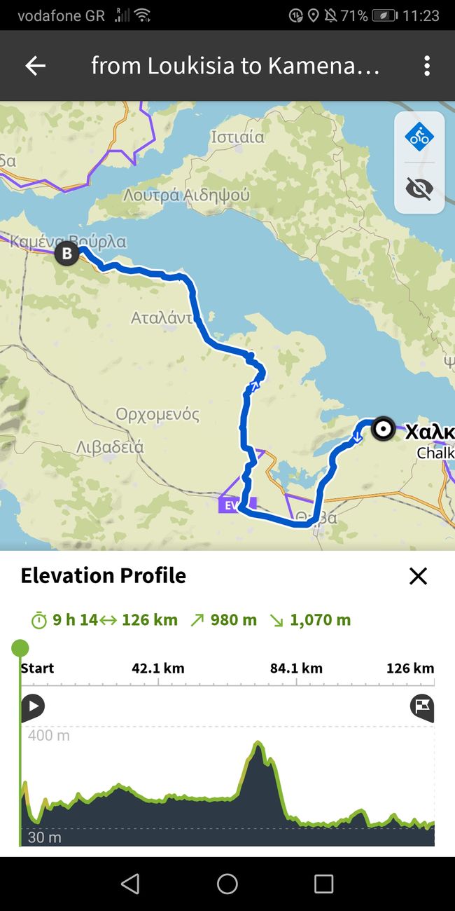 Stage 36: From Loukisia to Kamena Vourla