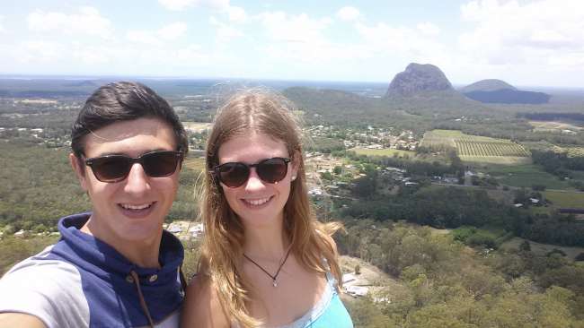 Selfie on top of Mount Ngungun
