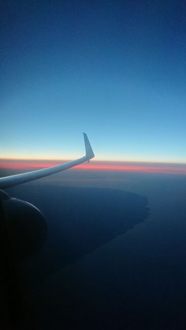 Sunset on the flight to Toronto