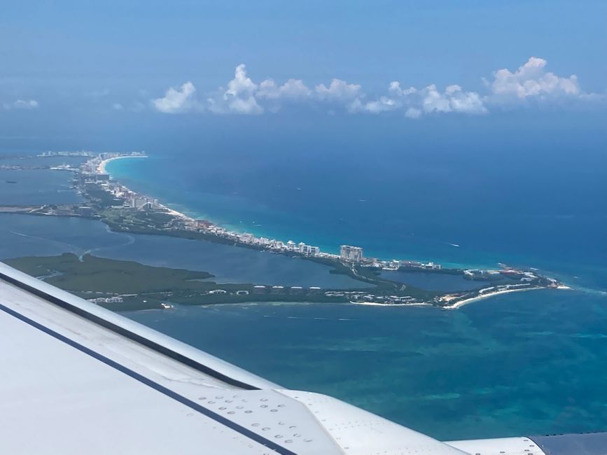 Cancun from above.