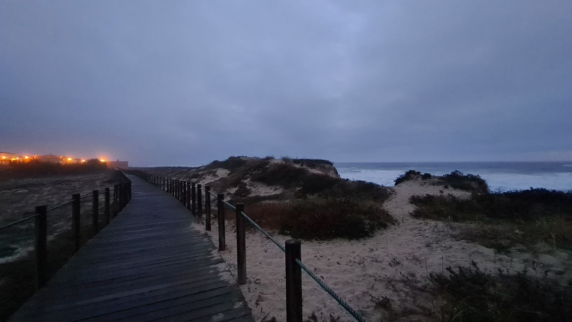 Beach 'Vila Chã' in the early evening, in a rain-free moment