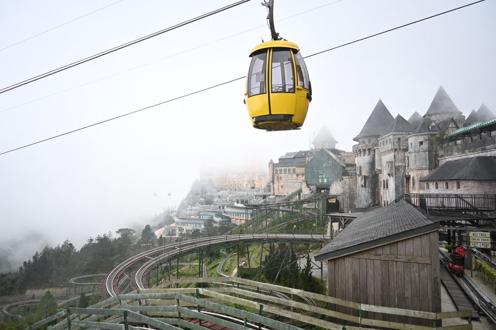 French Village, old cable car and alpine coaster