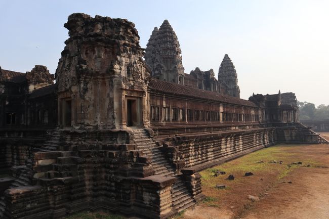 Eine Ansicht in Angkor Wat.