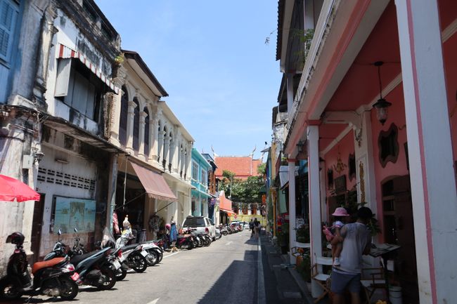 A typical old town street.