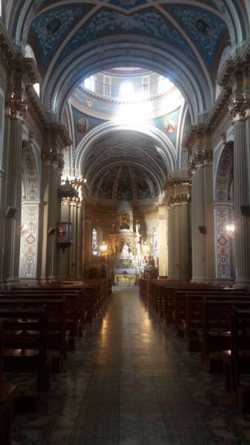 Salta - Blue church from the inside