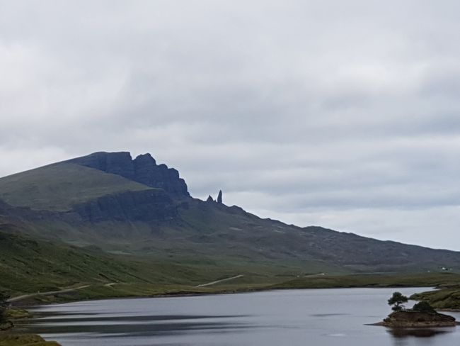 Old Man of Storr greets from afar 