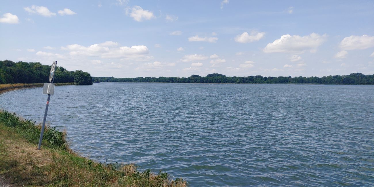 Isar-Stausee kurz vor Landshut