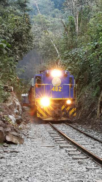 Der Zug zum Machu Picchu. 
