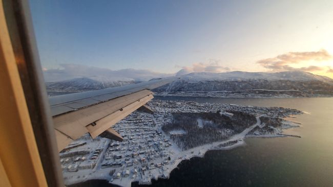 Erste Ausblicke auf Tromsø