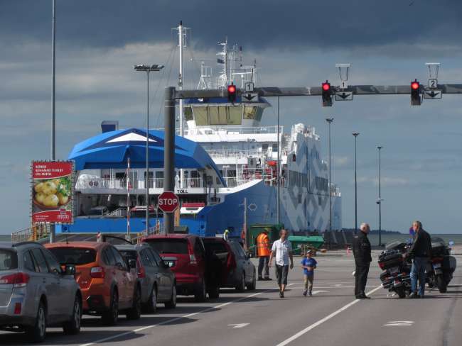 our ferry from Virtsu to Kuivastu, on the island of Saaremaa