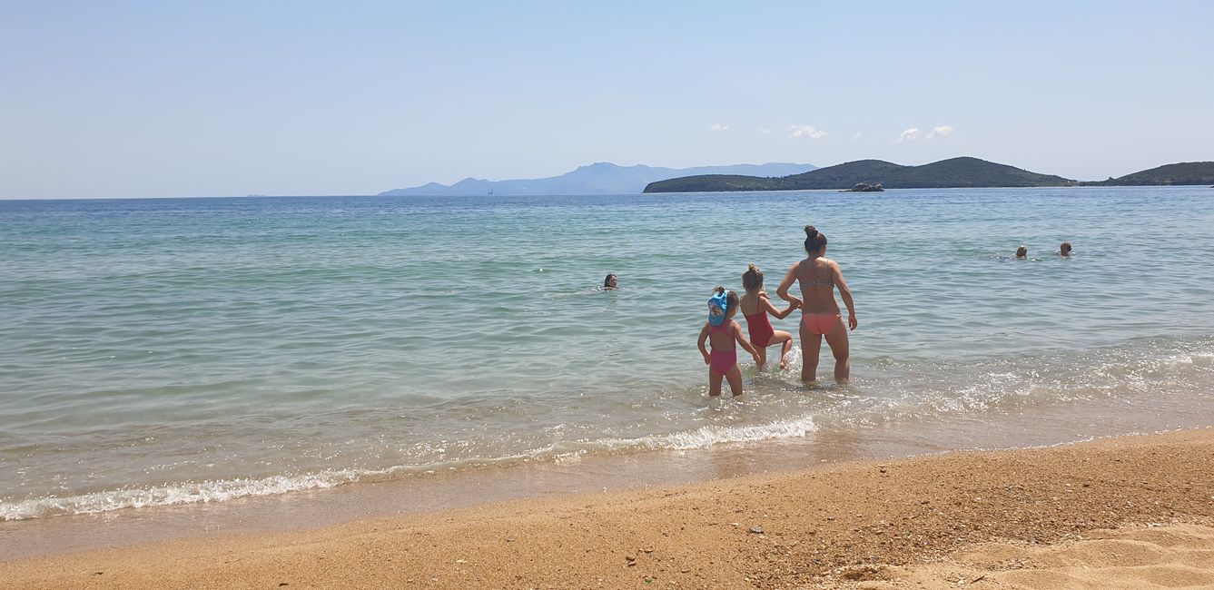 Tag 15 - Beach, Tsipouro, Farewell, Return flight from Thessaloniki, Lonely trip home - 18.07.2020