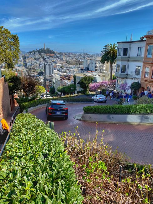 The Lombard Street from above ...