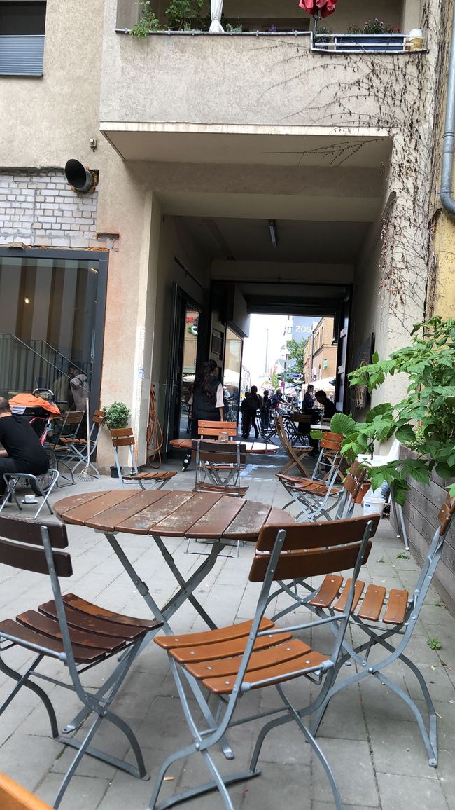A typical cafe in Kreuzberg