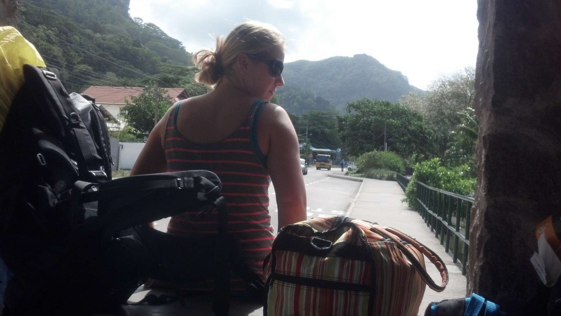 Already sitting on packed suitcases :)