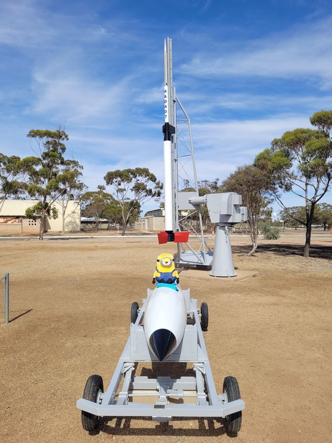 Stuart at Woomera Rocket Museum
