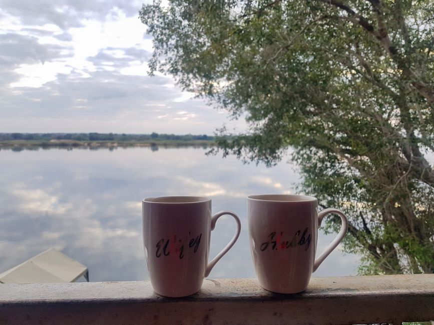 Kaffee mit Aussicht auf den Zambezi